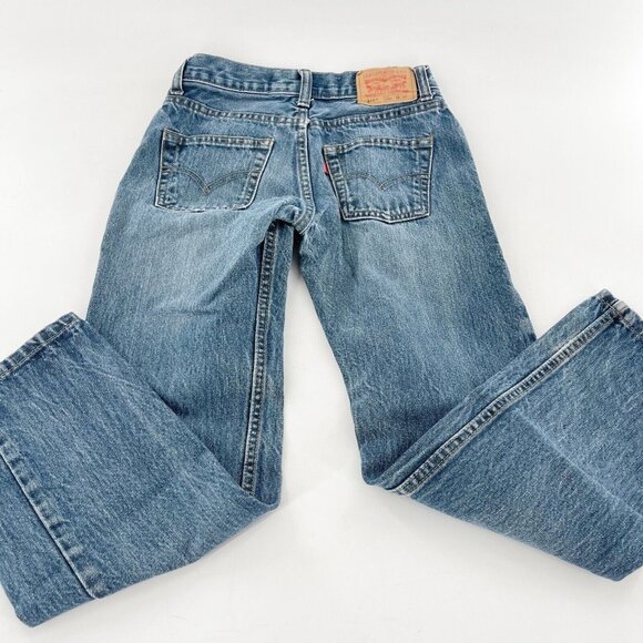 Levis Youth Boys 514 Straight Regular Jeans Blue Denim 10R 24x25 cotton kids - Picture 10 of 11
